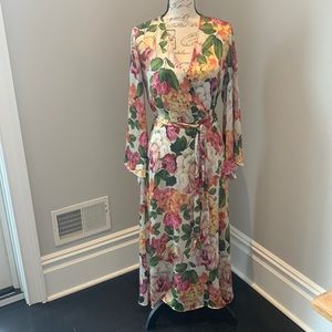 MNG long Floral maxi dress
